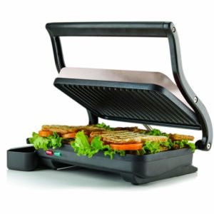 Ovente 2-Slice Electric Panini Press Grill-leancleanandbrie.com