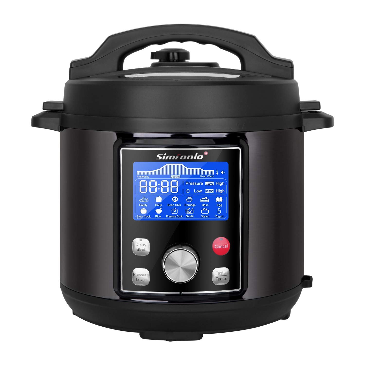 Simfonio Electric Pressure Cooker 8Qt-leancleanandbrie.com