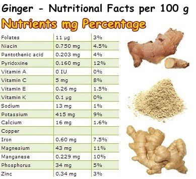 ginger nutrition