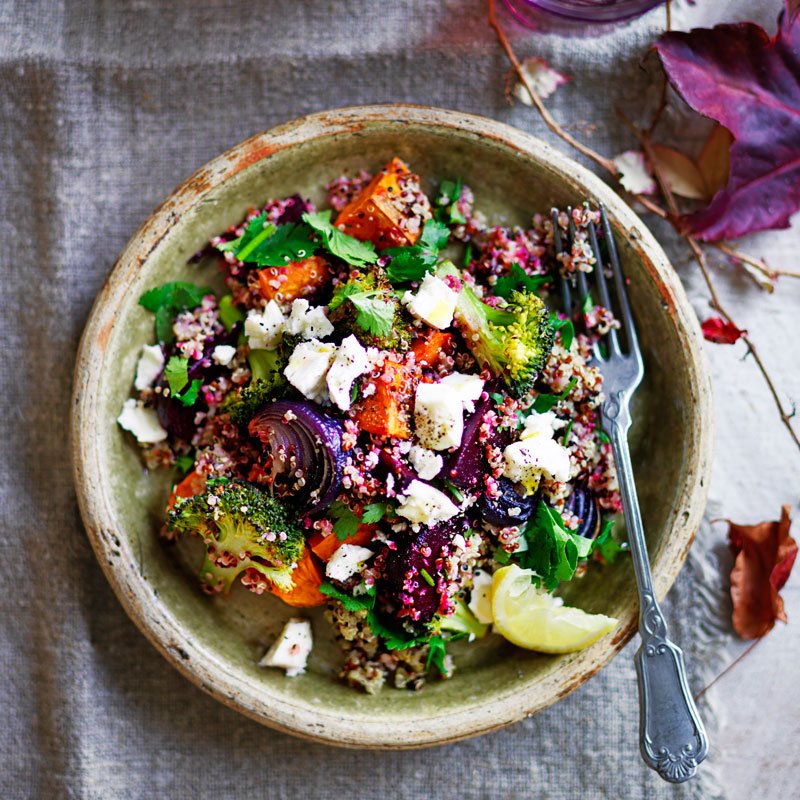 quinoa with roasted vegetables
