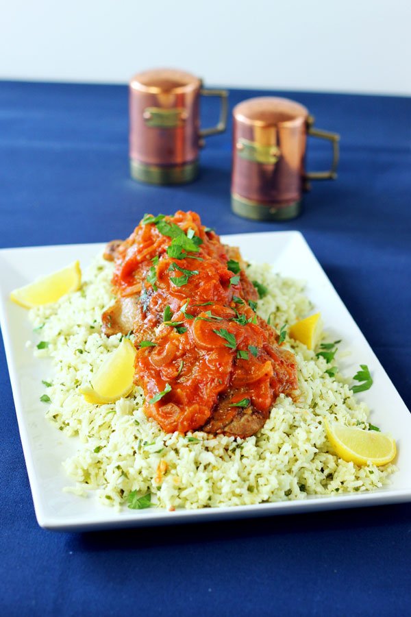 Chicken in Pink Peppercorn Tomato Sauce
